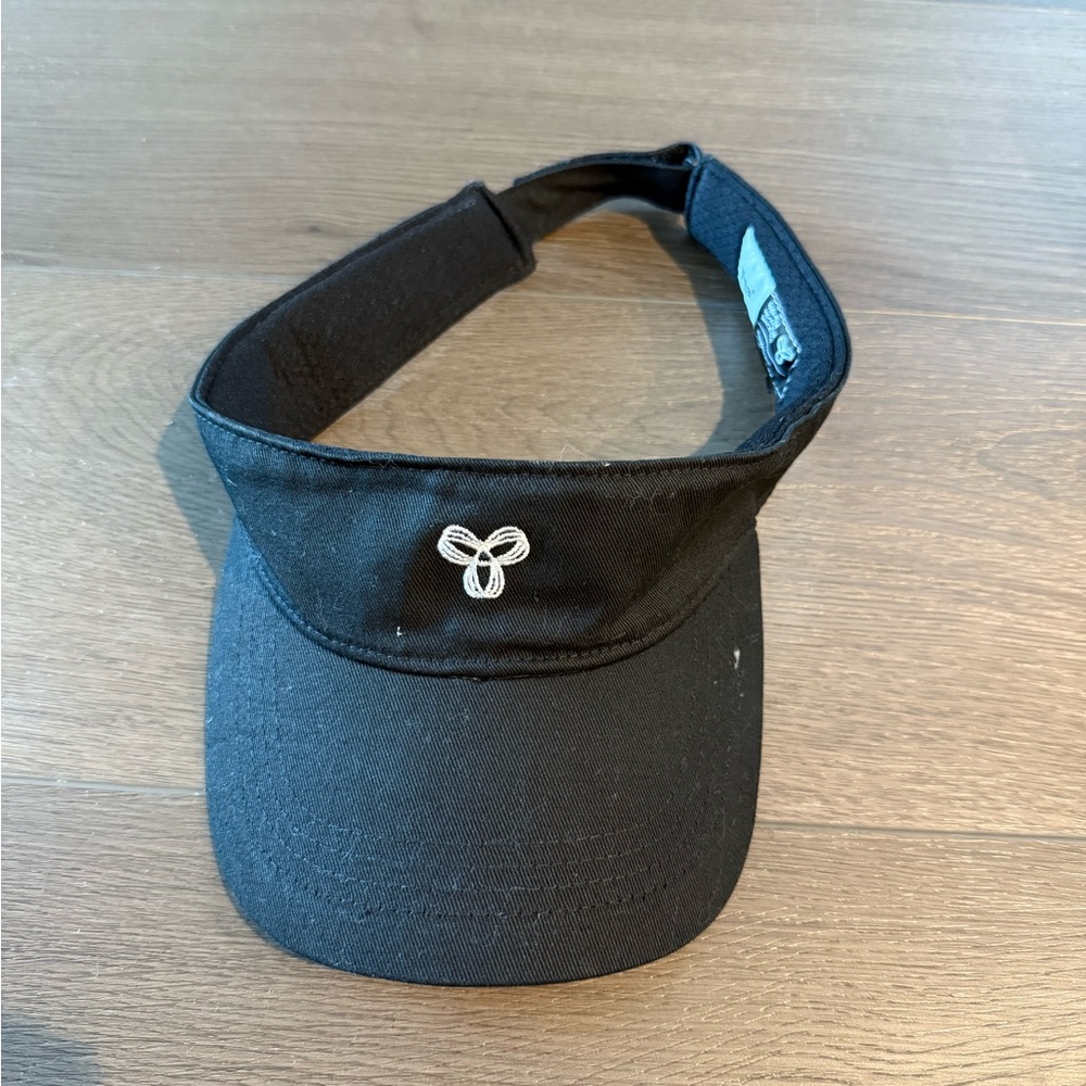 Black Visor with Embroidered Logo